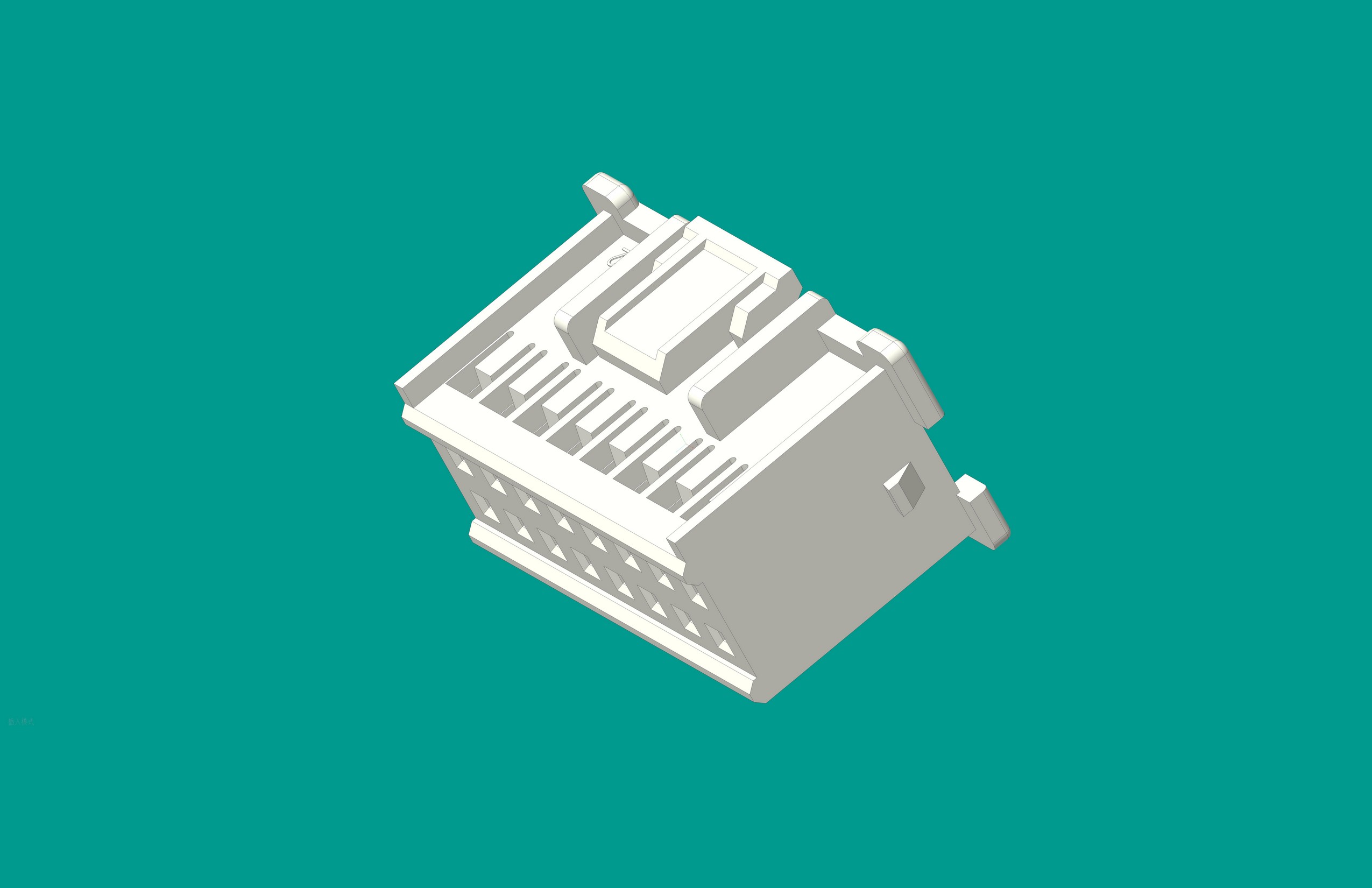 EP2.5-18P雙排孔座-白色